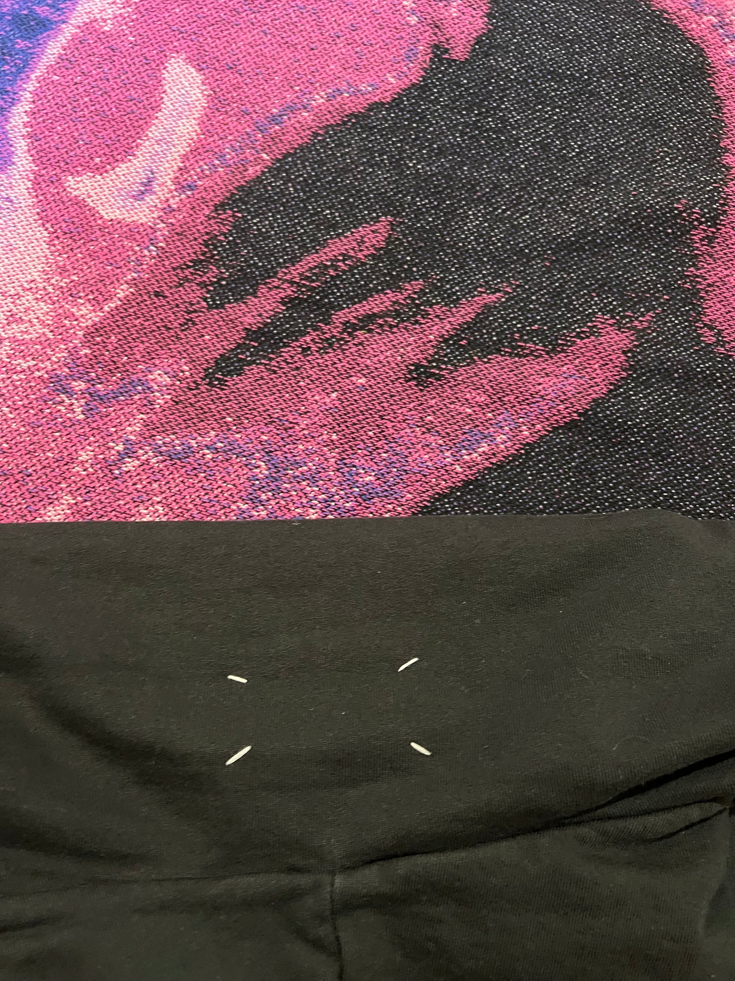 Maison Margiela Upside Down Logo Hoodie Washed Black