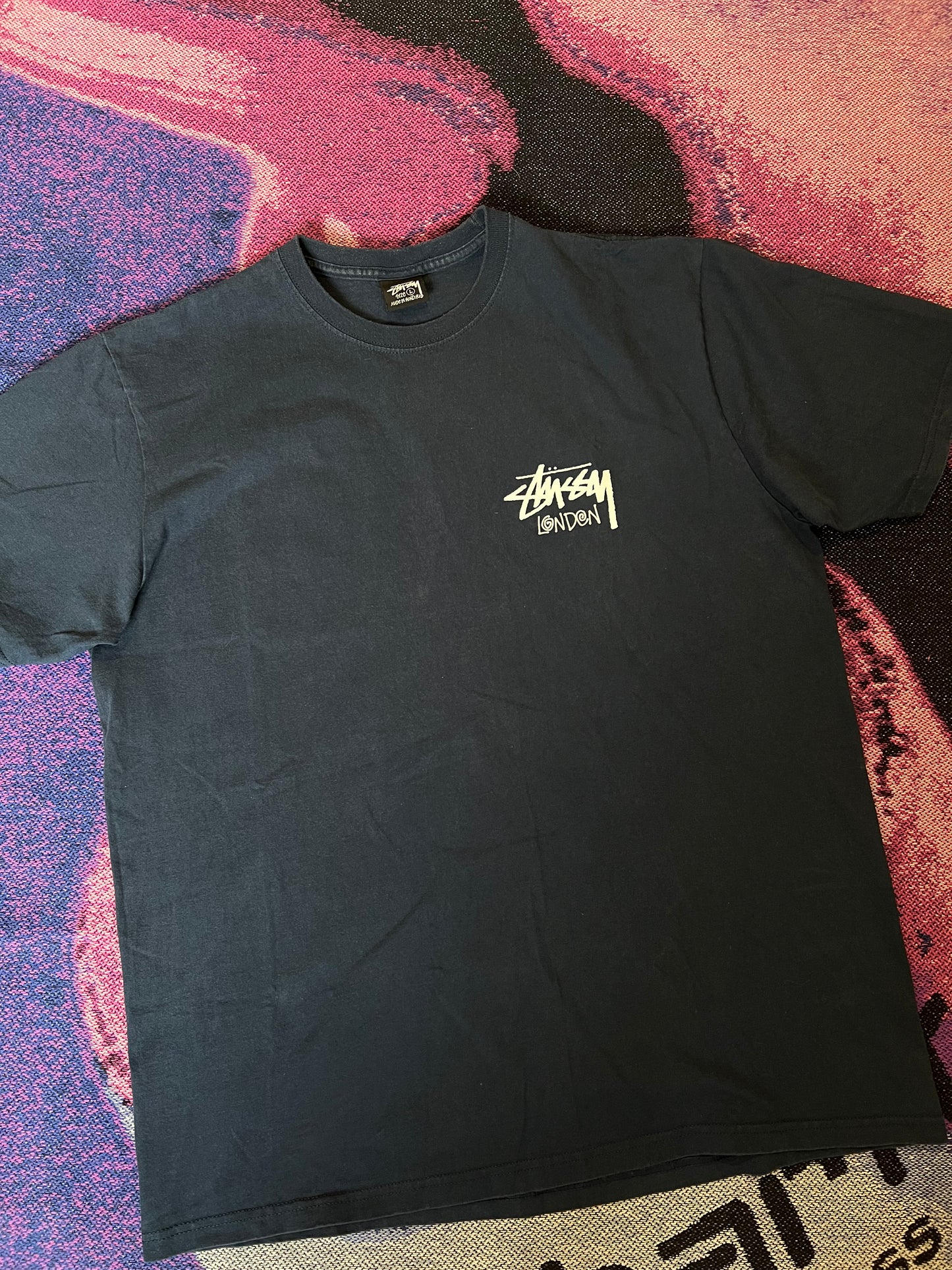 Stussy London T-Shirt Blue