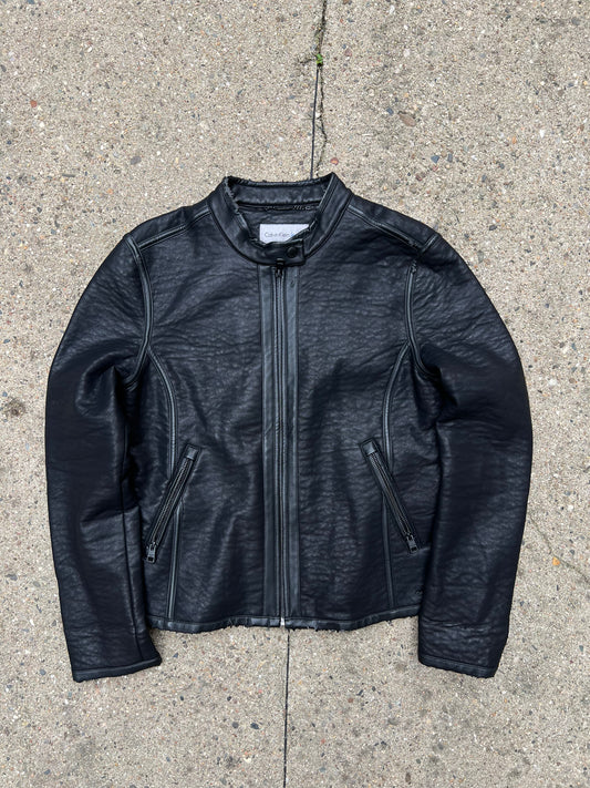 Calvin Klein Jeans Womens Leather Jacket