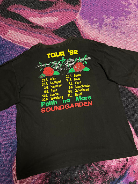 Vintage Guns N' Roses 1992 Tour T-Shirt Black