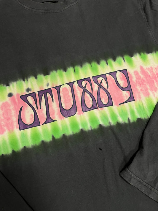 Vintage Stussy Tie-Dye Longsleeve Black