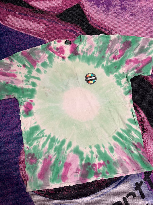 Vintage Stussy Polaroid Design T-Shirt Tie-Dye