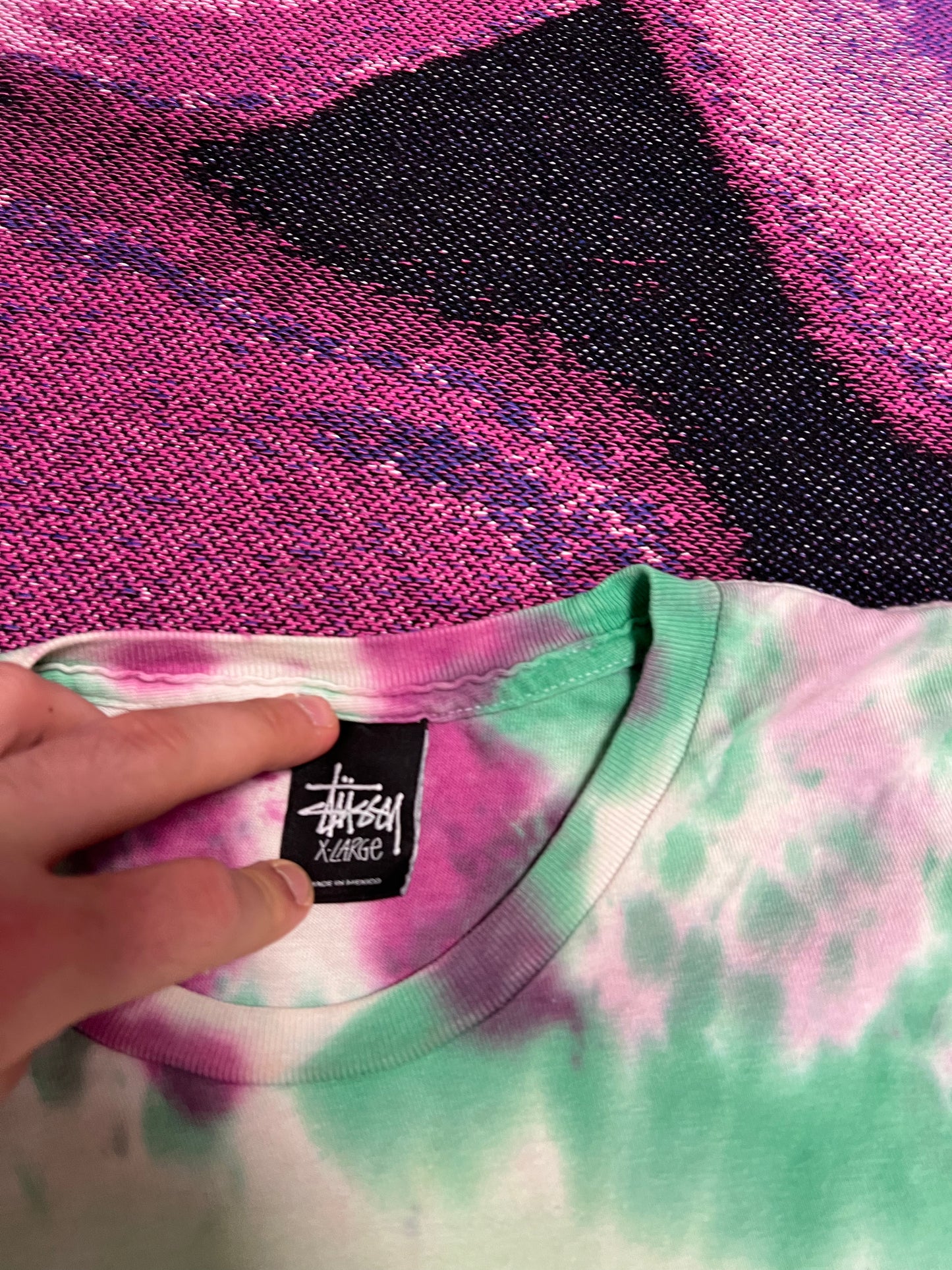 Vintage Stussy Polaroid Design T-Shirt Tie-Dye