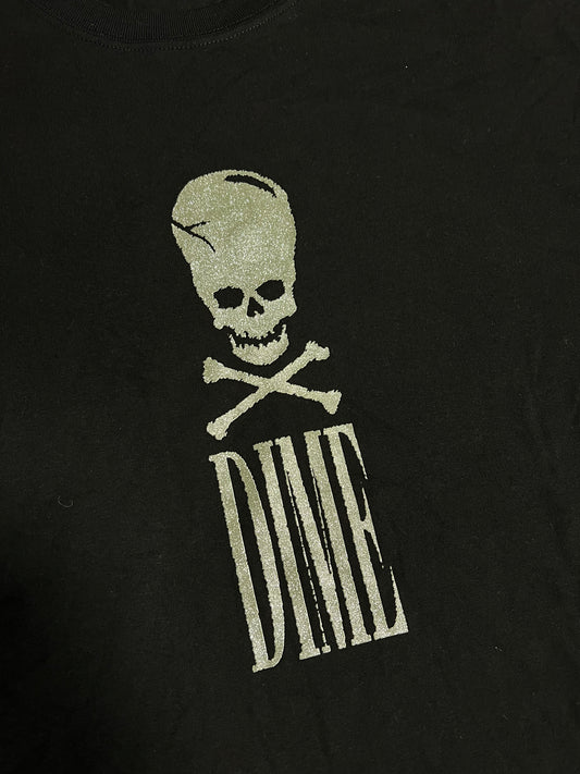 Dime Skull Print T-Shirt Black