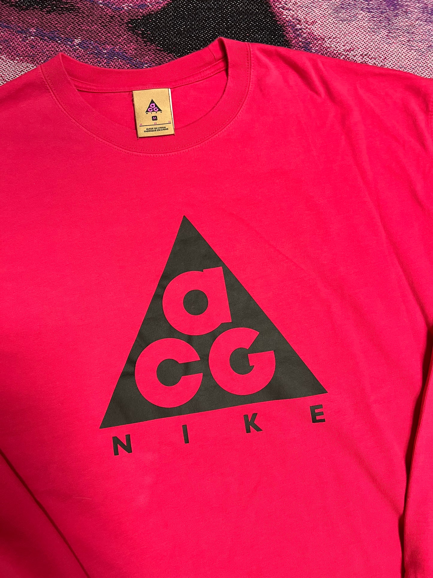 Vintage Nike ACG Chest Logo Longsleeve Red