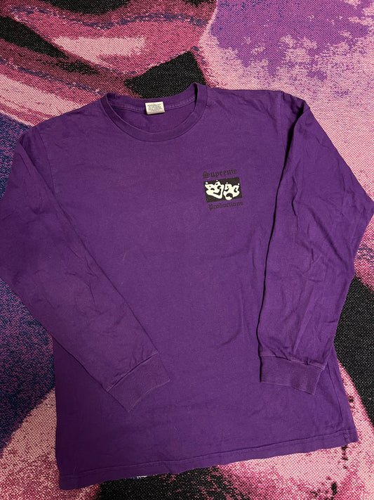 Supreme Masks Design Longsleeve Purple