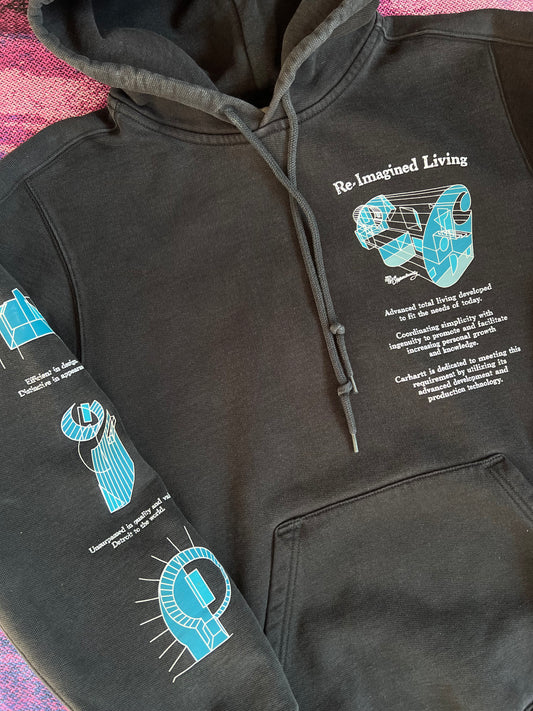 Carhartt WIP Re-Imagined Living Print Hoodie Black