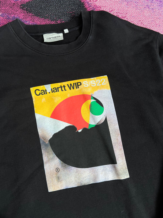 Carhartt WIP S22 Print Crewneck Black