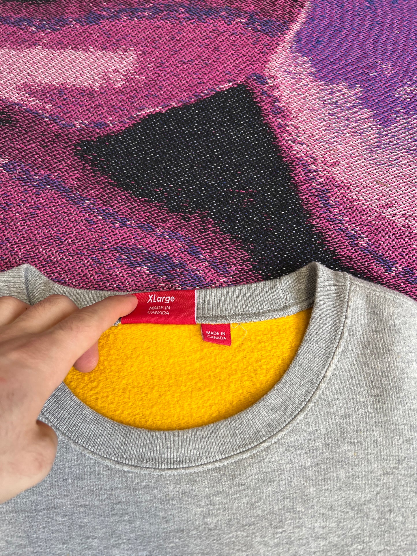 Supreme Small Box Logo Crewneck Grey