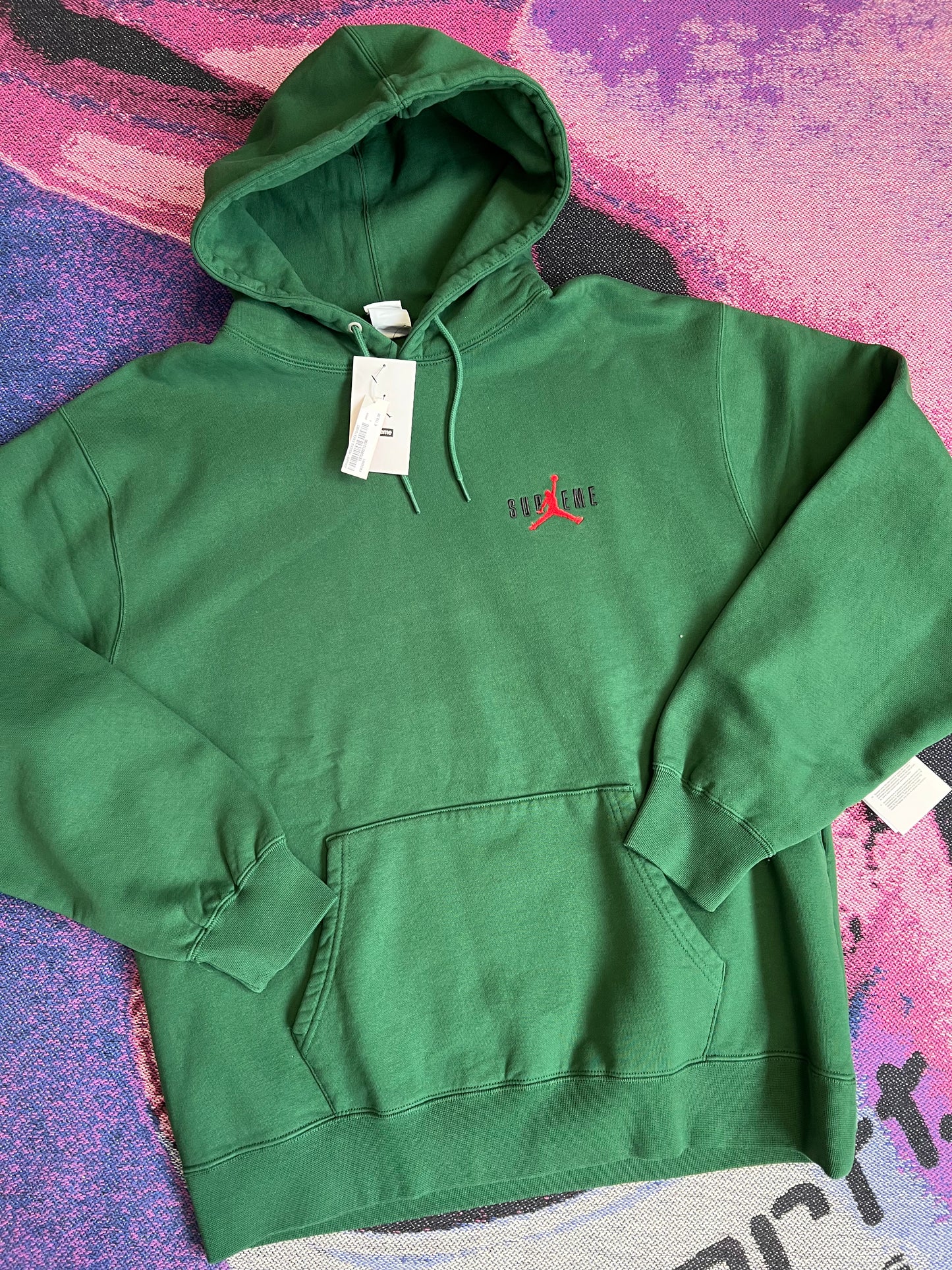 Supreme Air Jordan Hoodie Green
