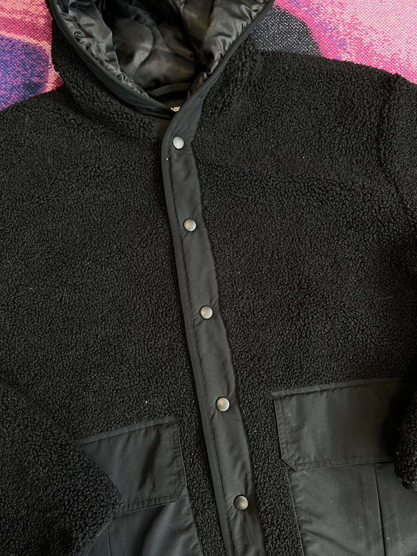 Carhartt WIP Devin Hooden Liner Jacket Black