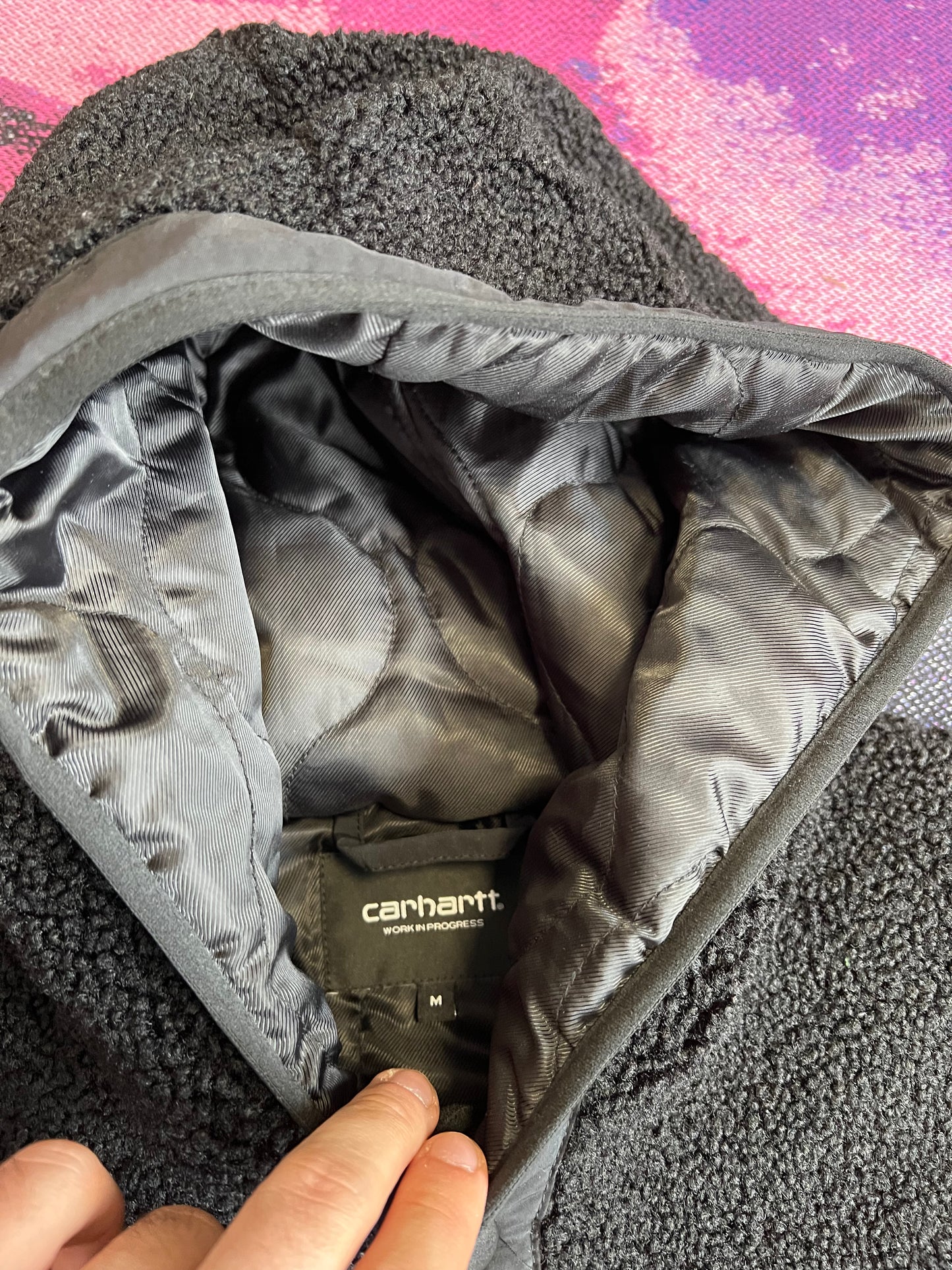 Carhartt WIP Devin Hooden Liner Jacket Black