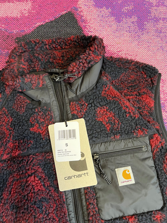 Carhartt WIP Prentis Liner Vest Black/Red