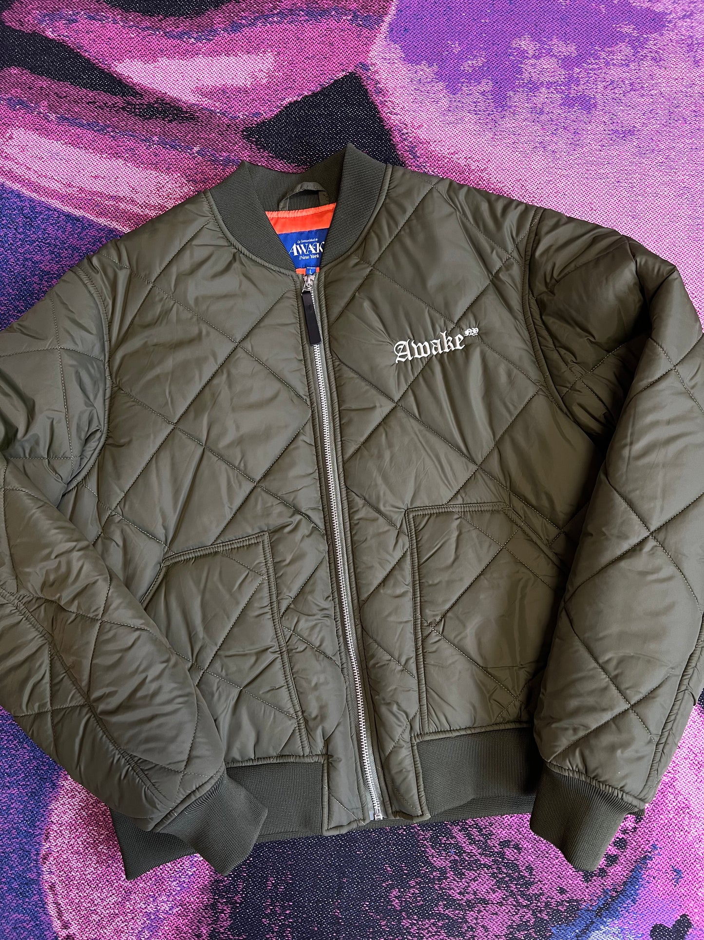 Awake NY Bomber Jacket Dark Green