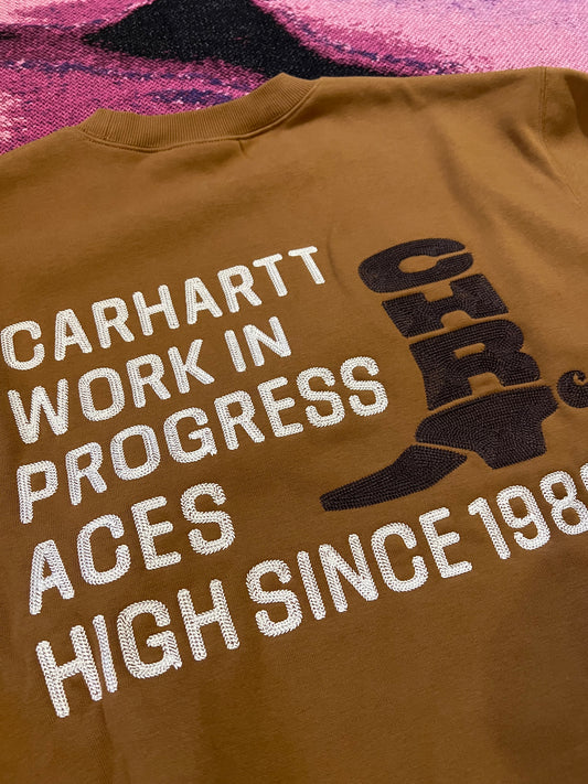 Carhartt WIP Cowboy Crewneck Hamilton Brown