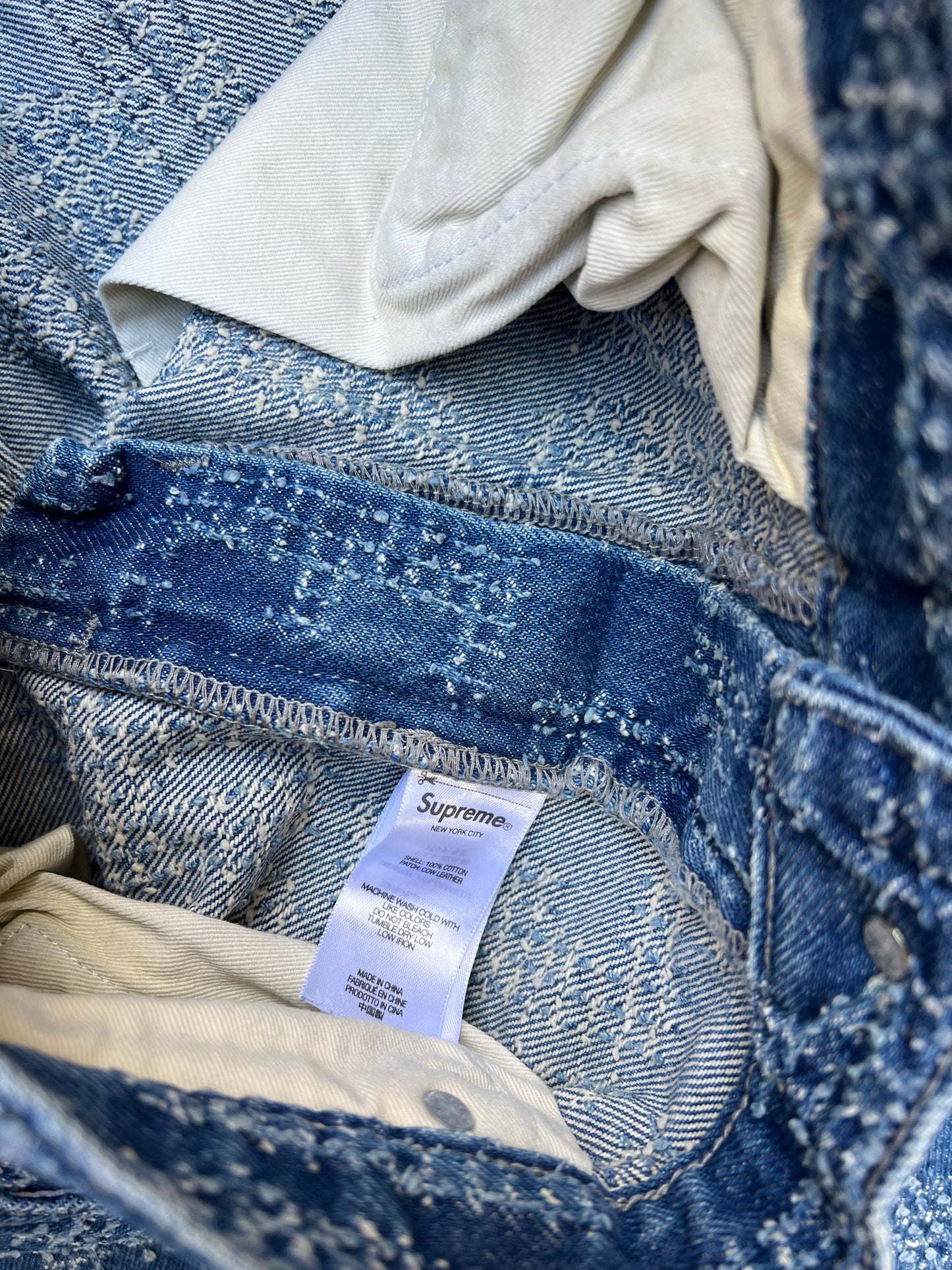 Supreme Needle Punch Regular Jeans