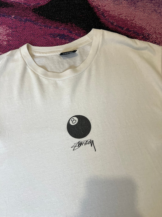Stussy 8-Ball Print T-Shirt White