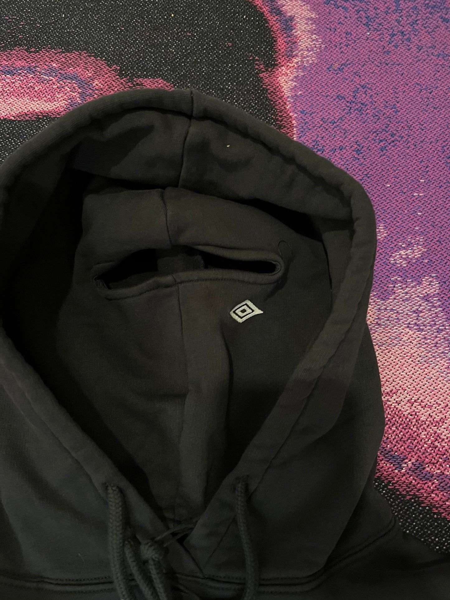 Umbro Slam Jam Mask Hoodie Black