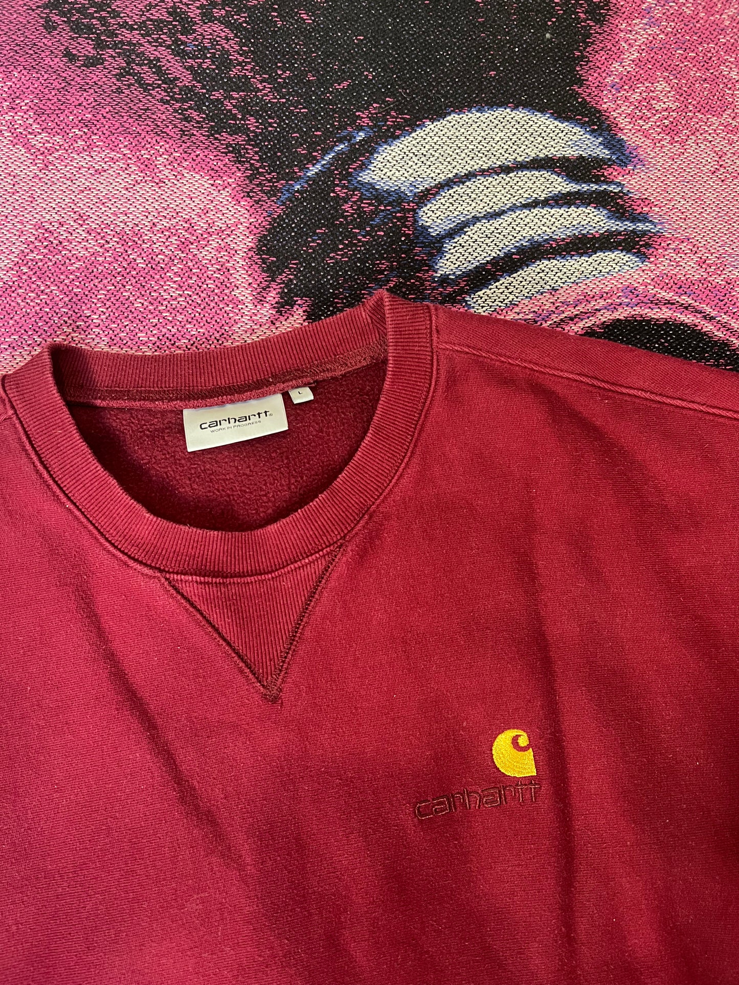 Carhartt American Script Logo Crewneck Red
