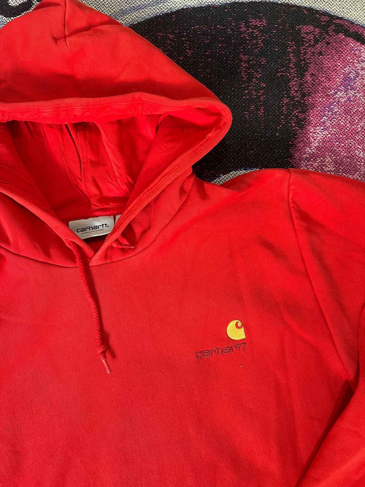 Carhartt WIP American Script Hoodie Red