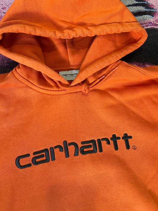 Carhartt WIP Script Logo Hoodie Orange