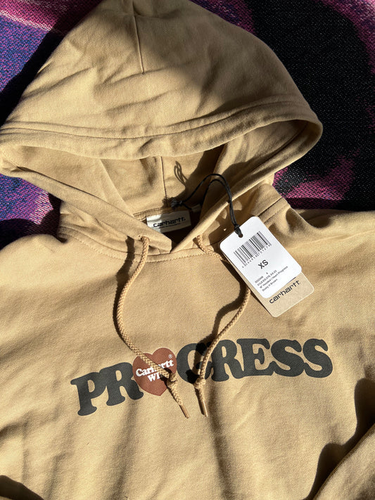 Carhartt WIP W' Hearth Progress Hoodie Beige
