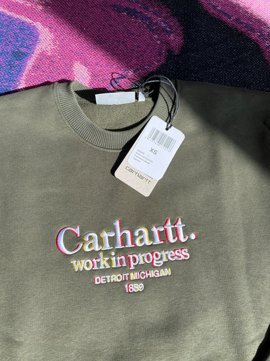 Carhartt WIP Comission Crewneck Olive Green