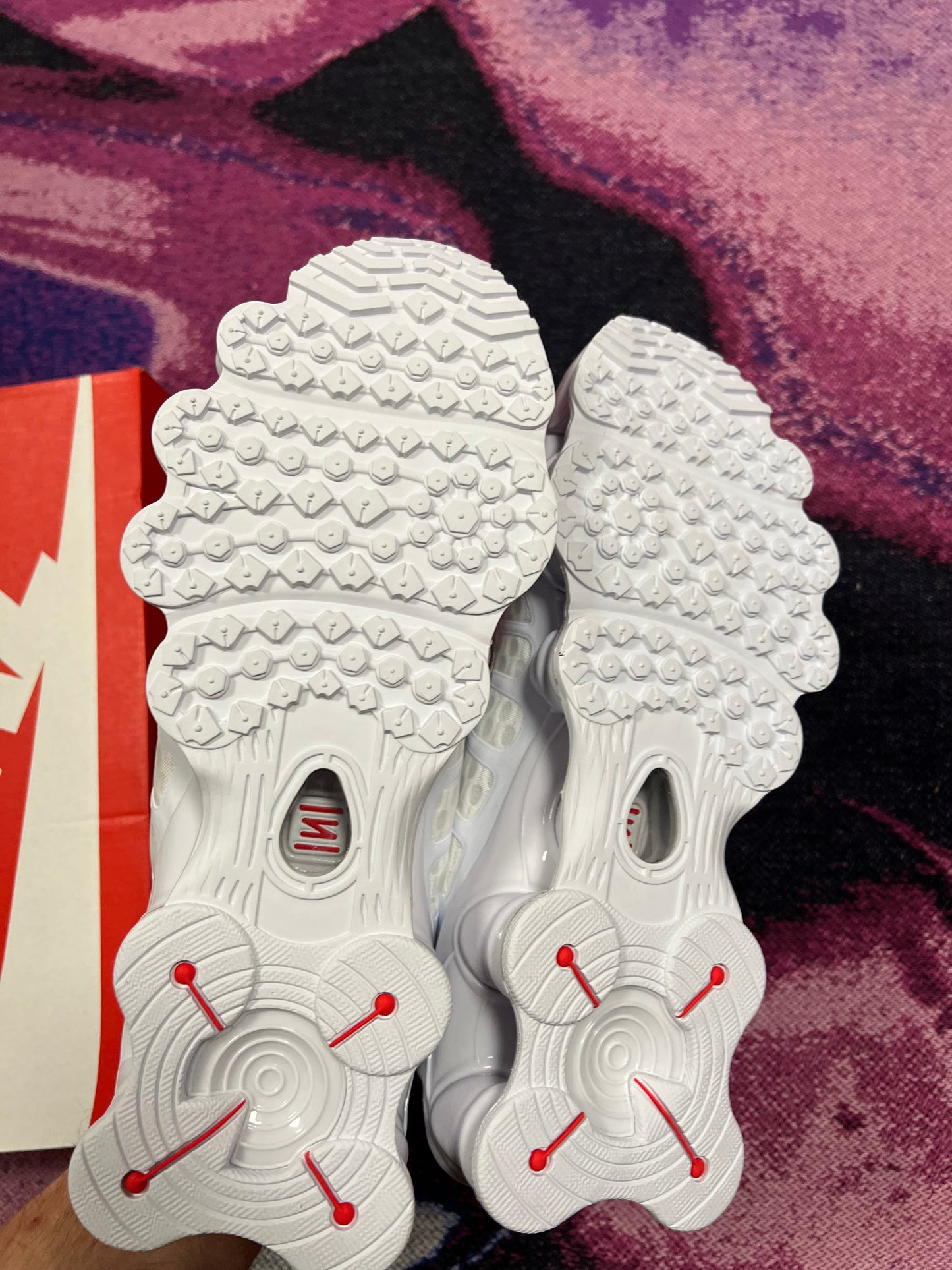 Nike Shox TL White Metallic Silver Max Orange (Women's)