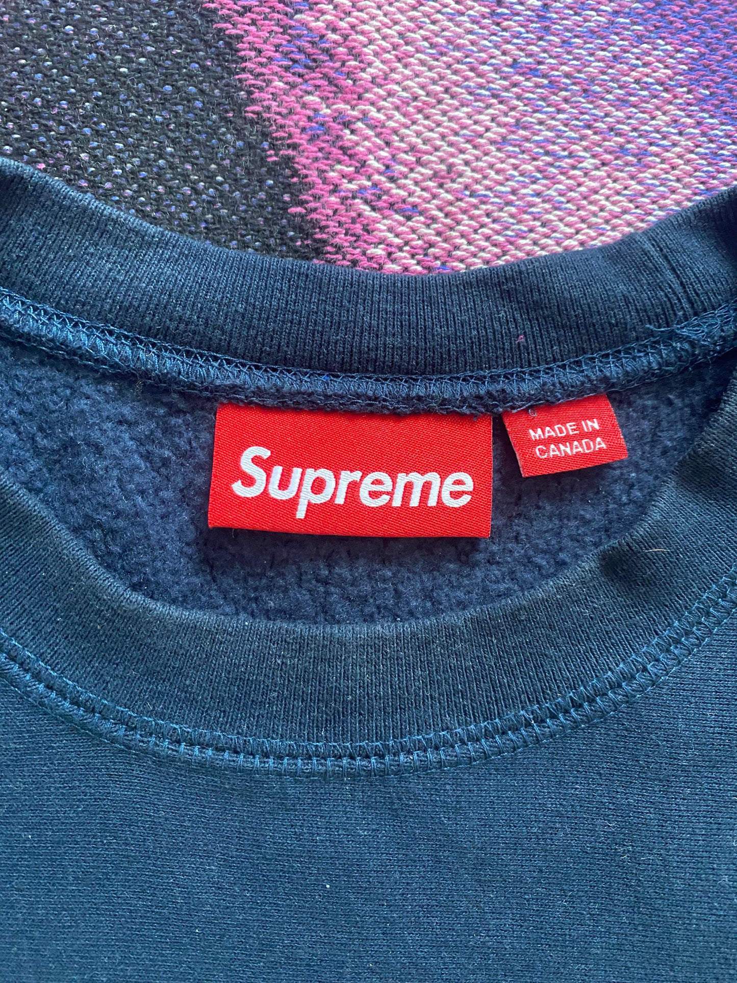 Supreme College Paris Crewneck Blue