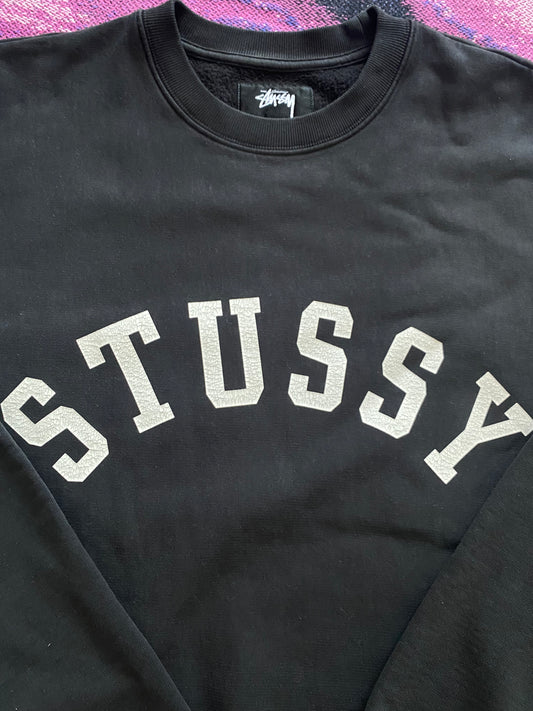 Stussy College Crewneck Black