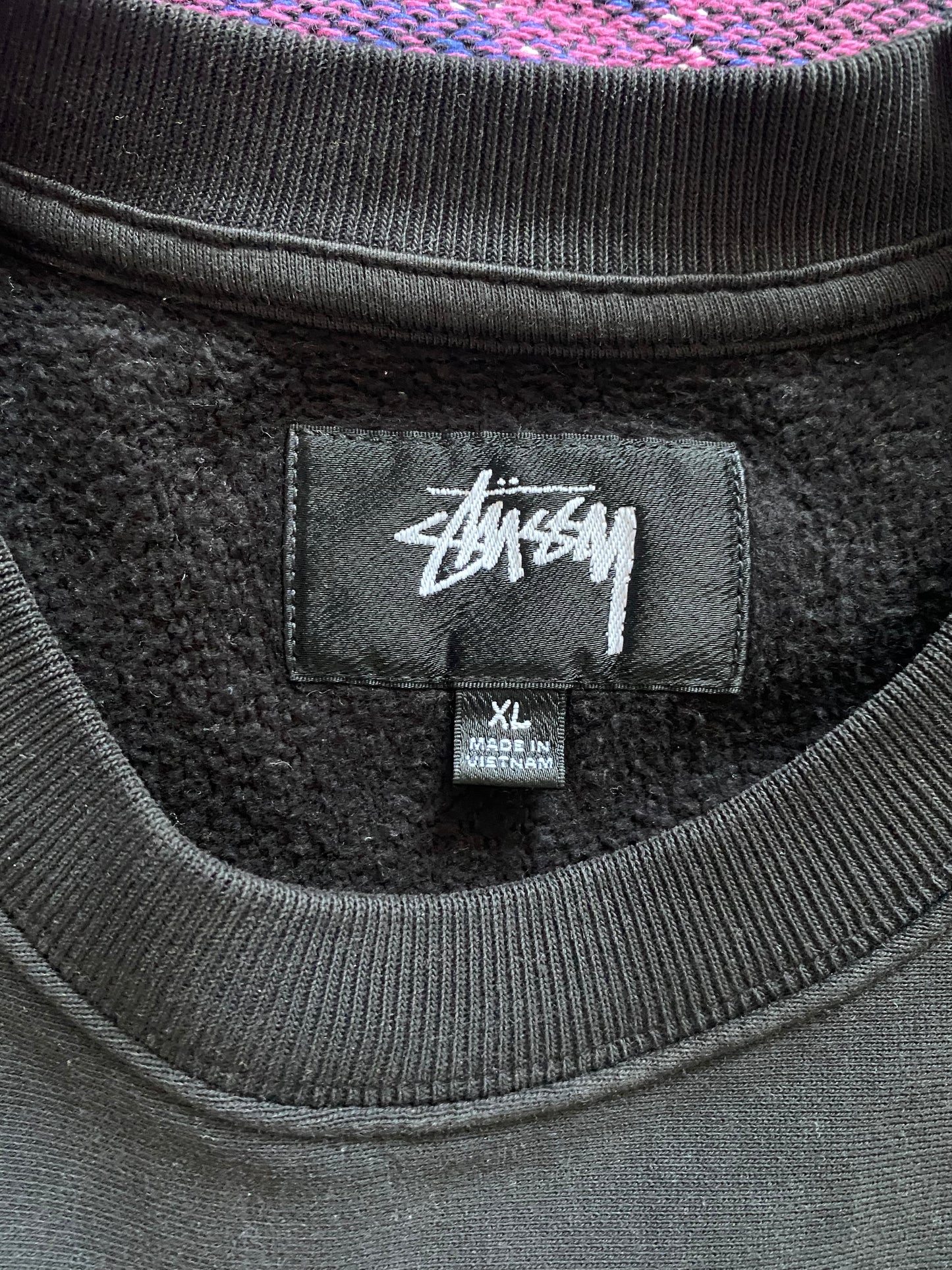 Stussy College Crewneck Black