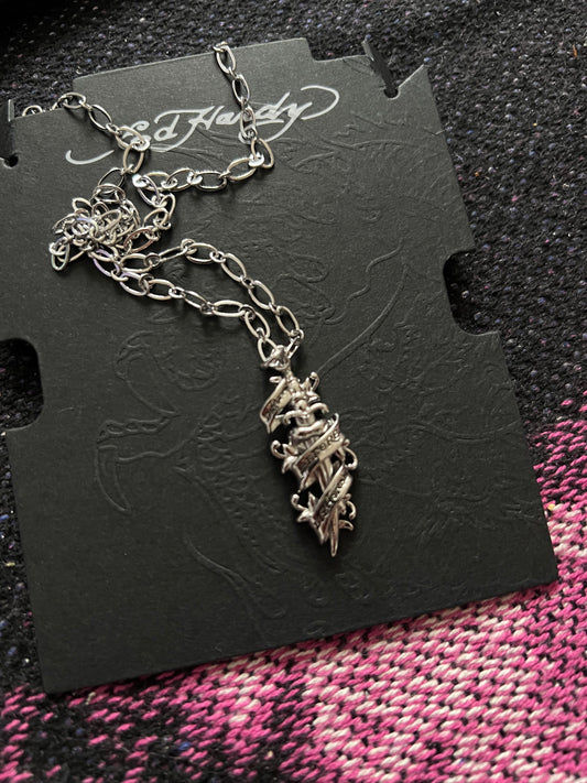 Ed Hardy Dagger Pendant