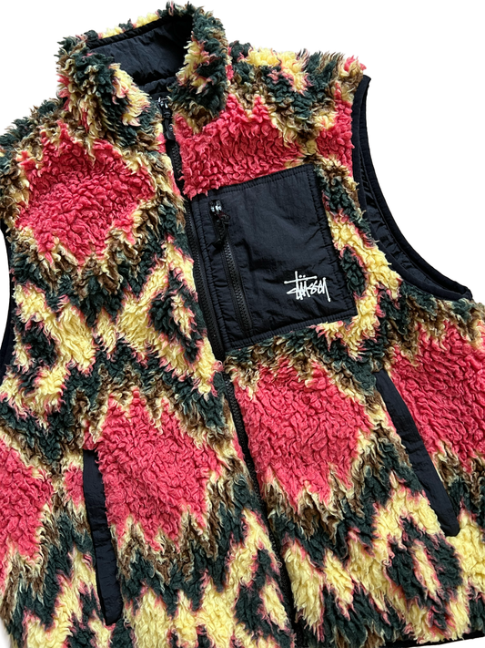 Stussy Sherpa Vest - Wyat’s Boutique