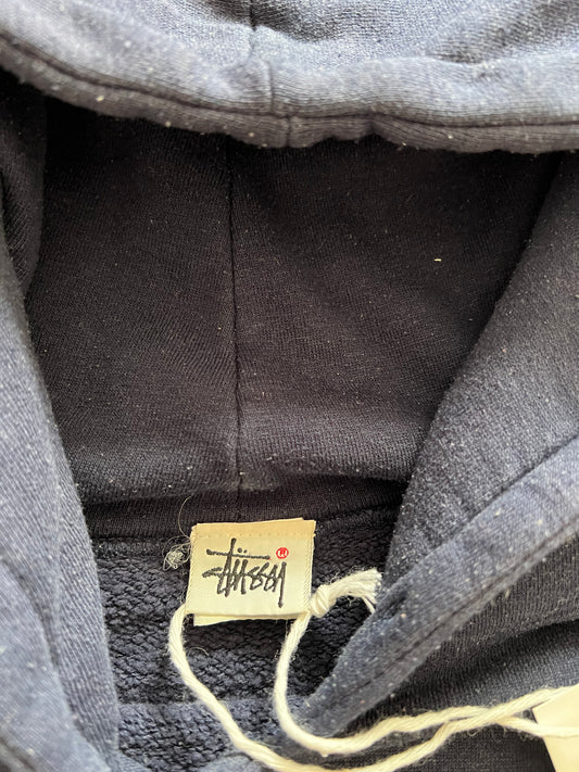 Vintage Stussy 90's Angels Hoodie Blue