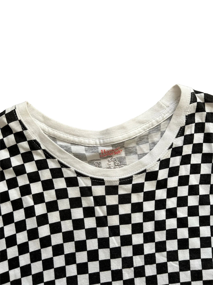 Supreme Hanes Checkered T-Shirt - Wyat’s Boutique