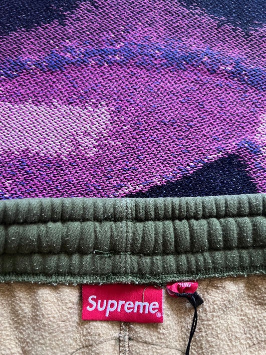 Supreme Western Cut Out Hooded Sweat Pants Dark Tan