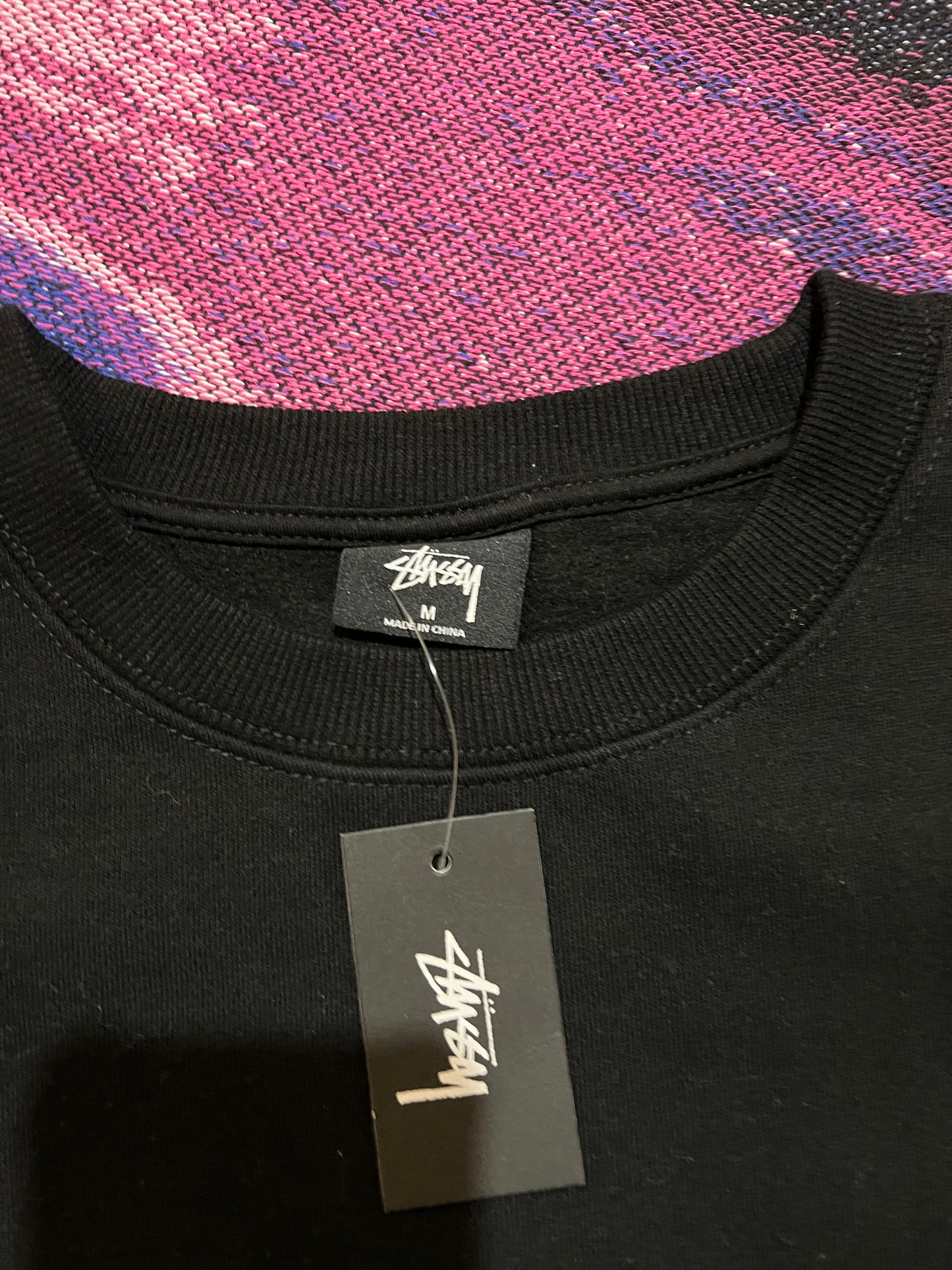 Stussy Basic Logo Crewneck Black