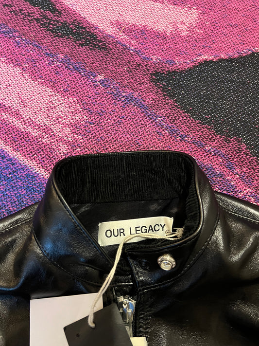 Our Legacy Leather Jacket Black