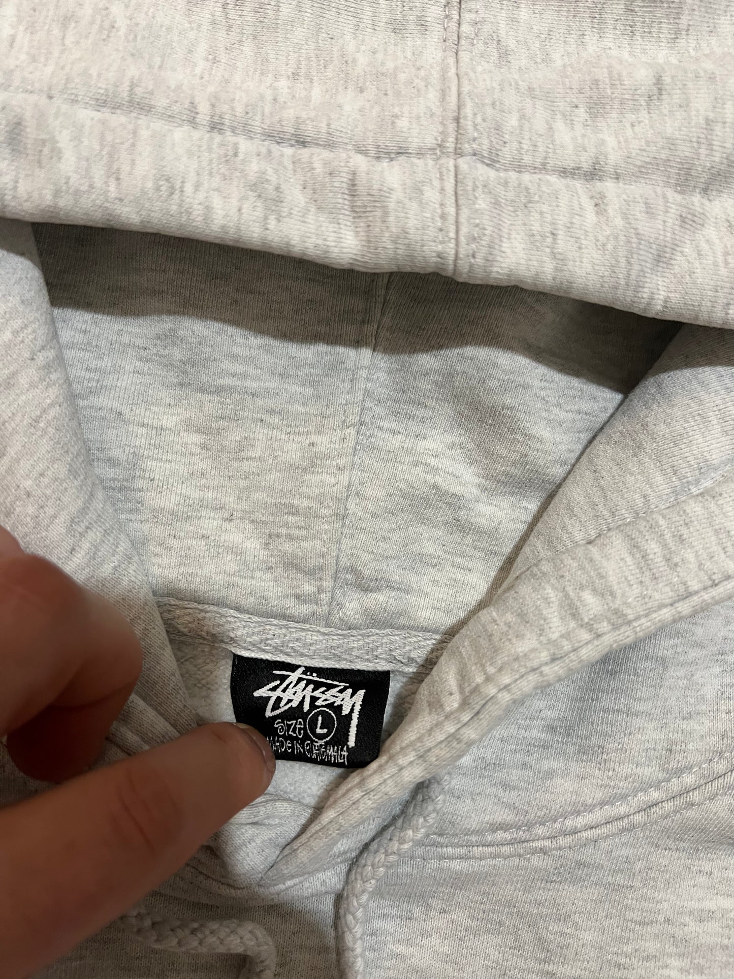 Stussy Surf Skate Skull Hoodie Heather Gray