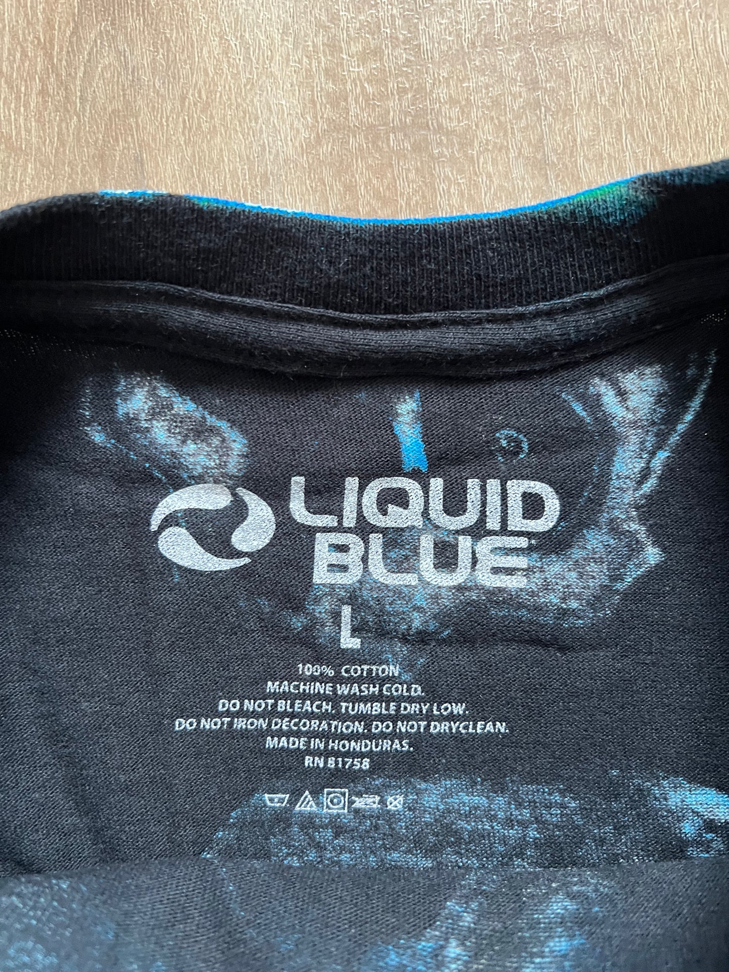 Liquid Blue Skull Pile T-Shirt
