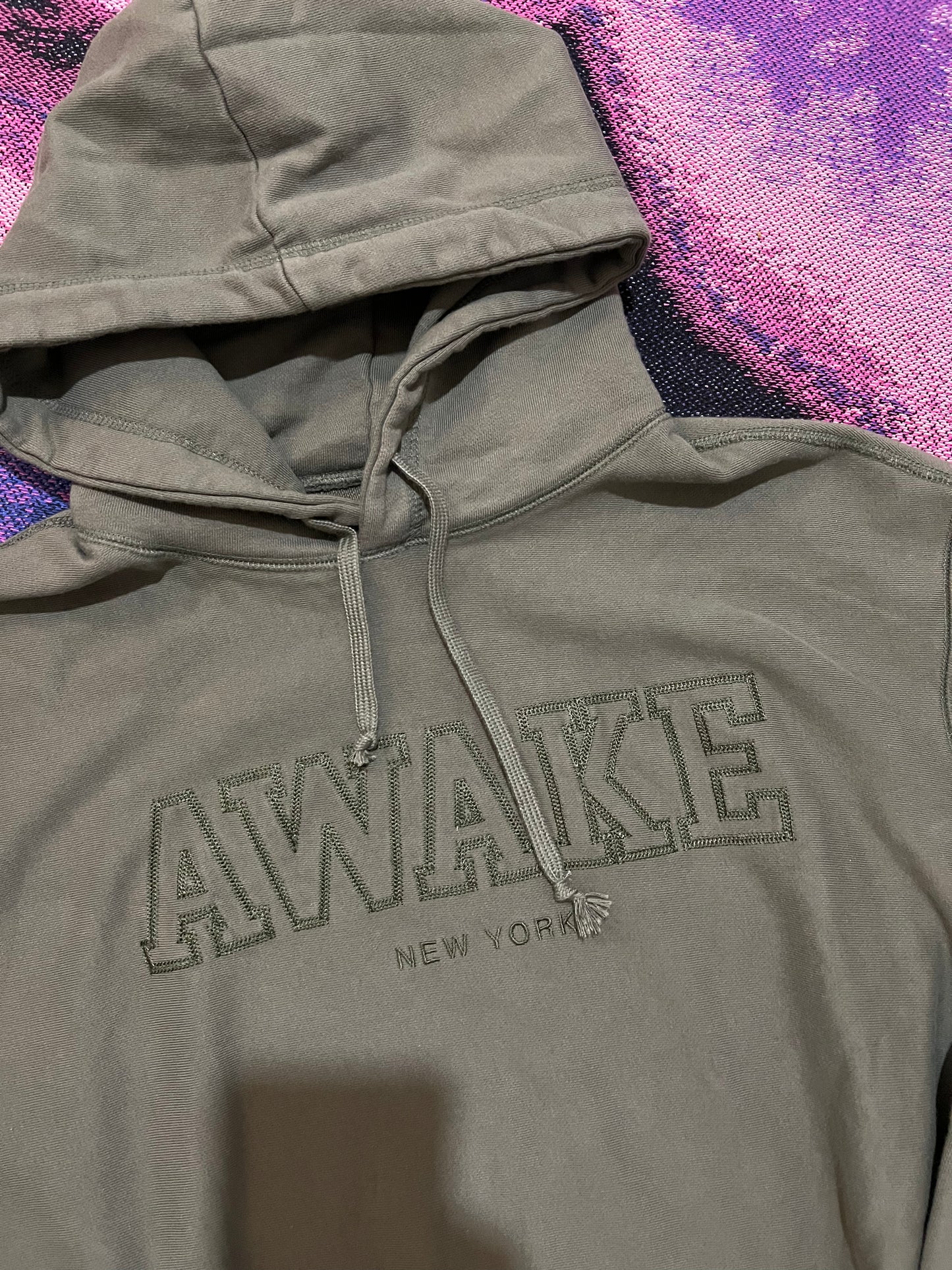 Awake NY Hoodie Dyed Black