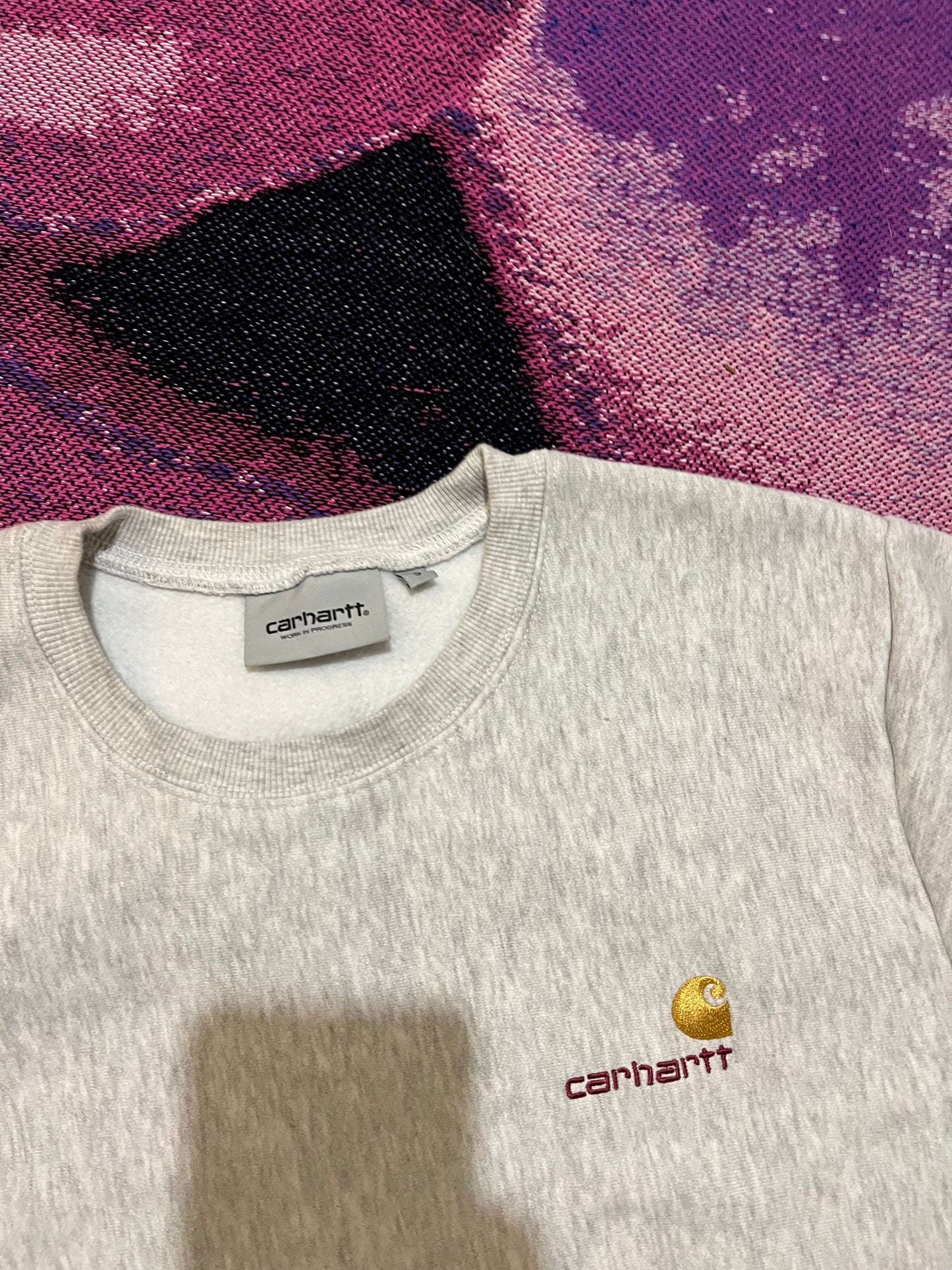 Carhartt American Script Crewneck Heather Gray
