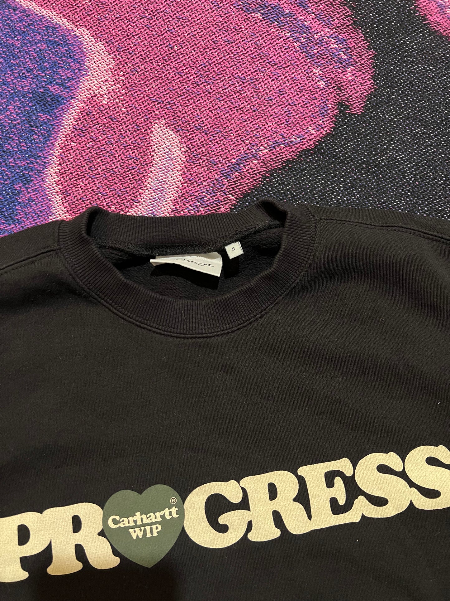 Carhartt WIP Hearth Progress Crewneck Black