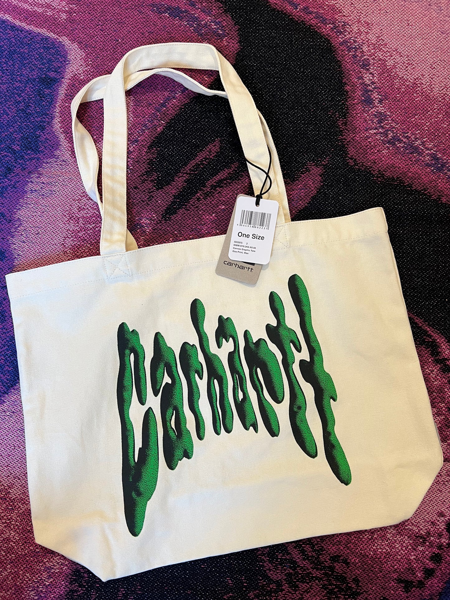 Carhartt WIP Canvas Graphic Goo Print Tote Wax