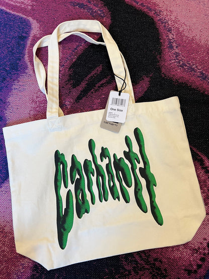 Carhartt WIP Canvas Graphic Goo Print Tote Wax