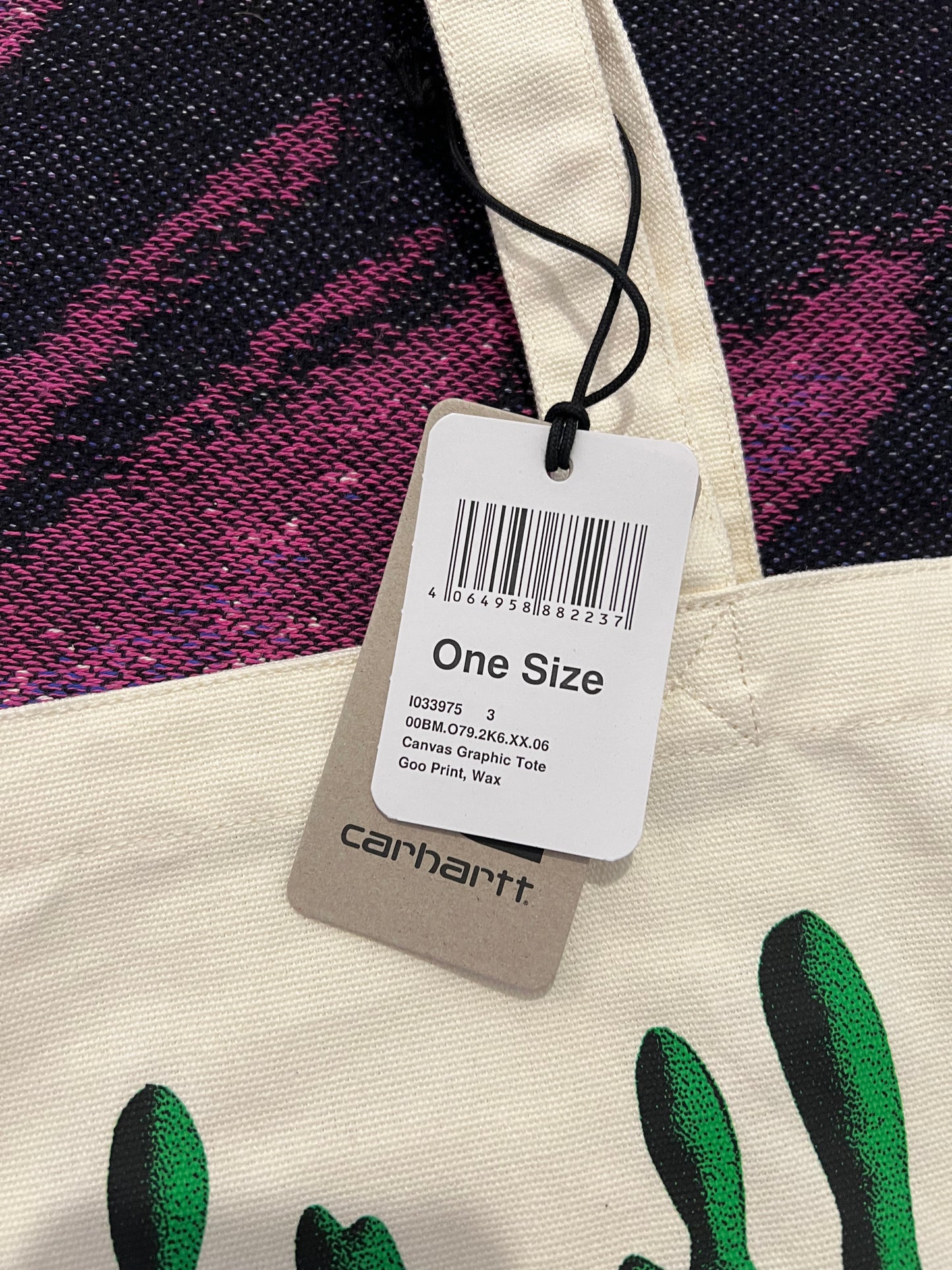 Carhartt WIP Canvas Graphic Goo Print Tote Wax