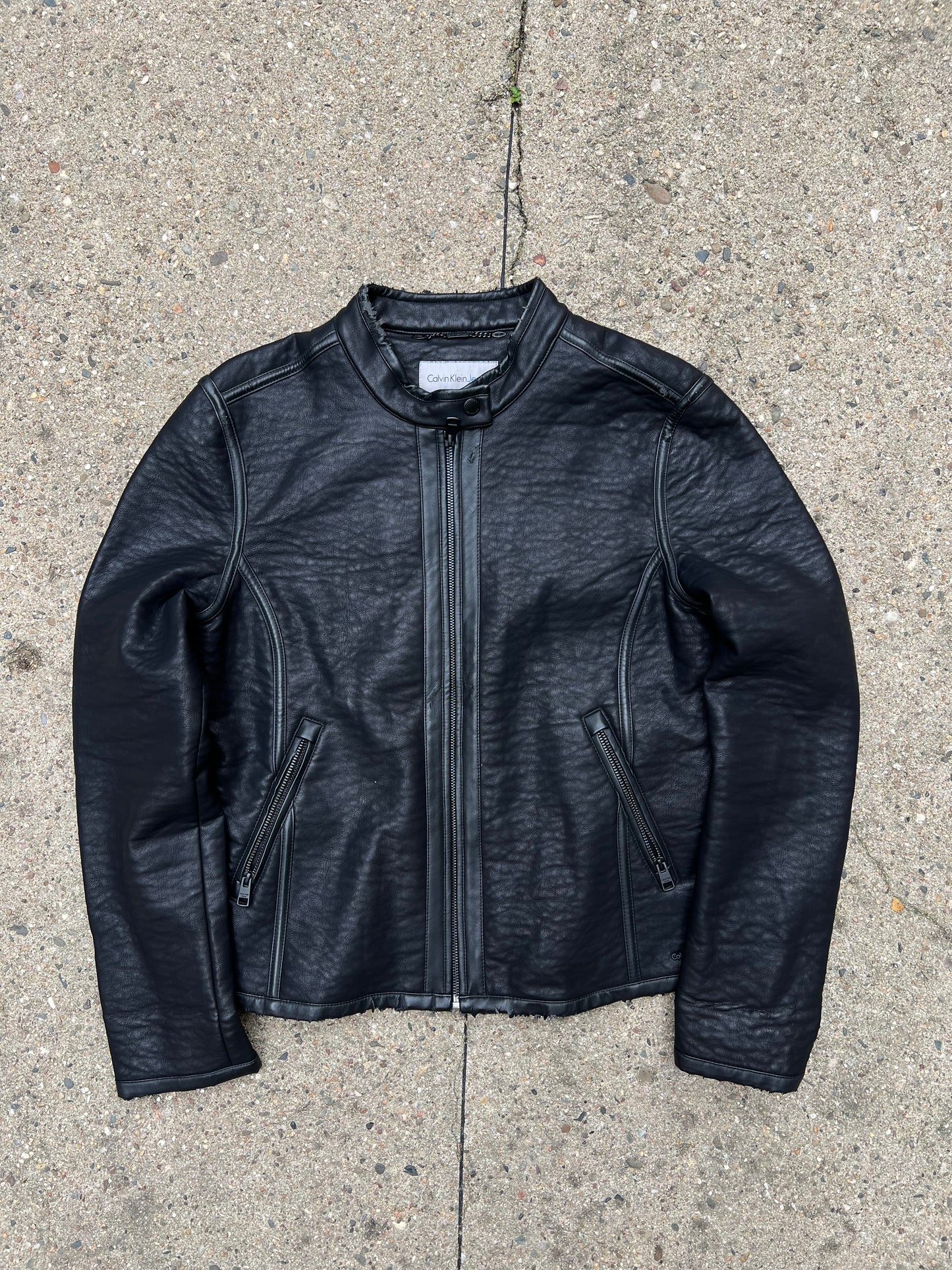 Calvin Klein Jeans Womens Leather Jacket