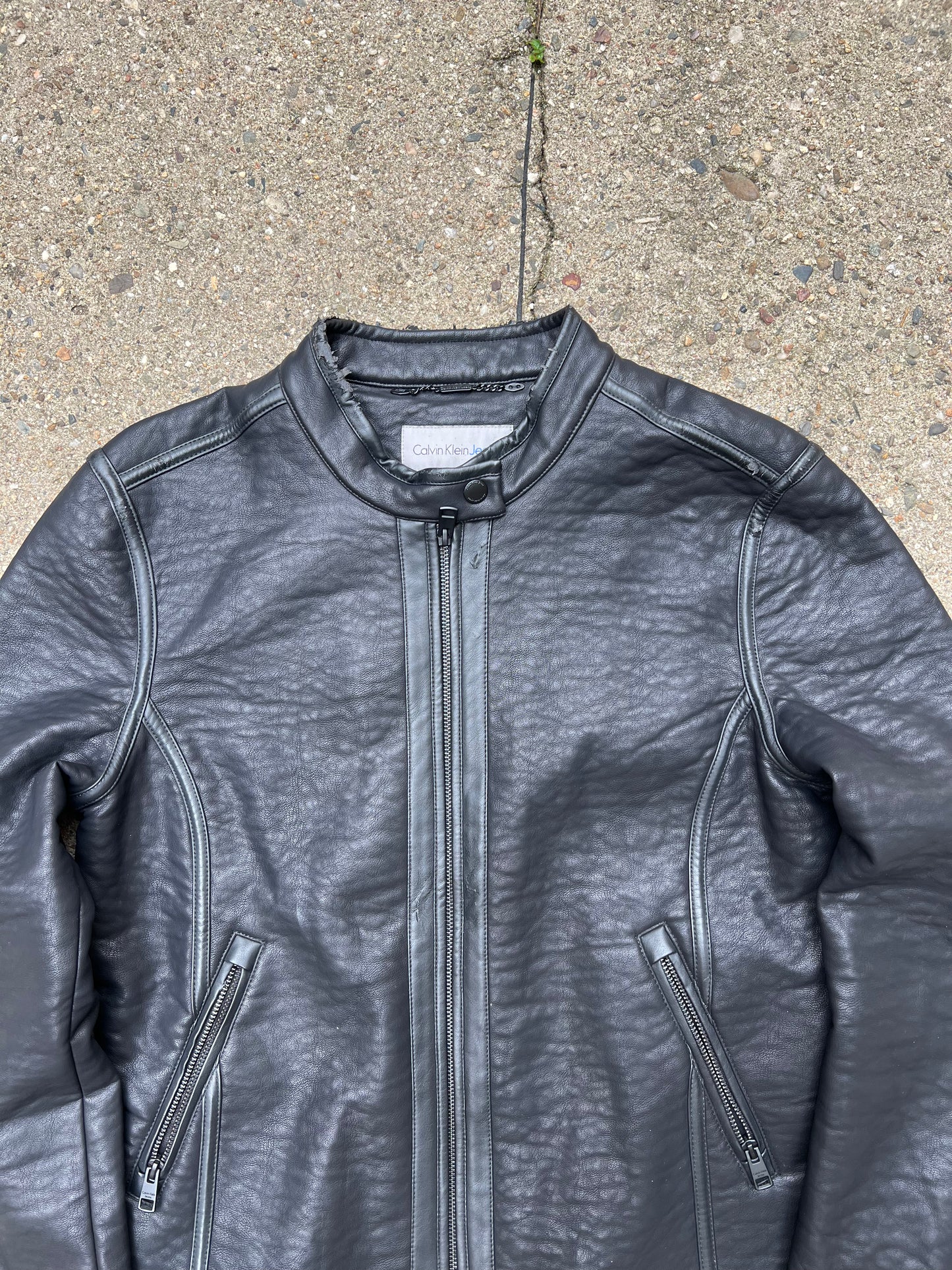 Calvin Klein Jeans Womens Leather Jacket