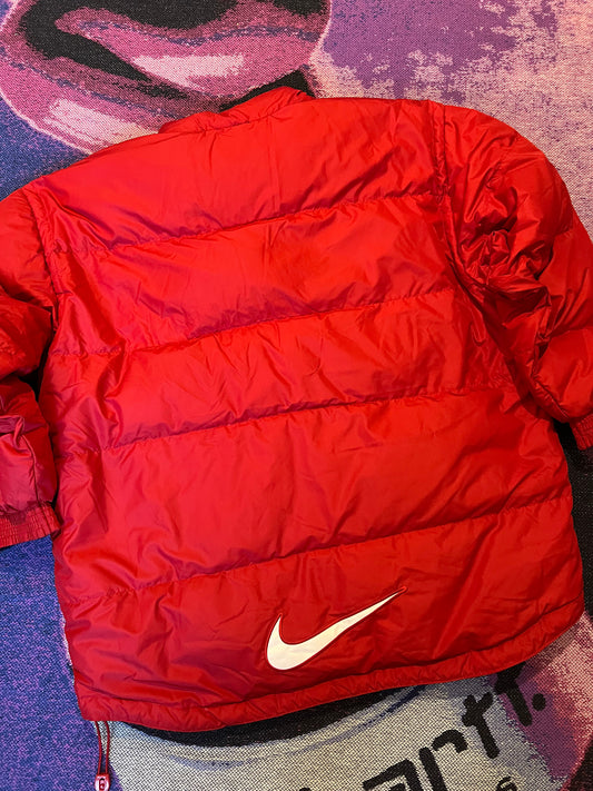 Vintage Nike Puffer Jacket Red