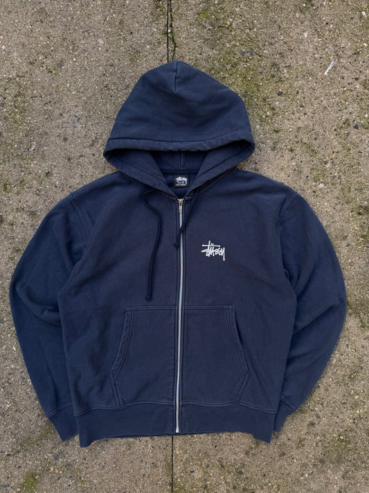 Stussy Classic Logo Zip Up Hoodie